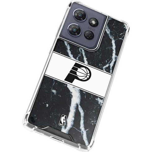 NBA Indiana Pacers Marble Moto G Play 5G (2025) Clear Case